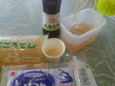 ところてんには「たまり酢」を