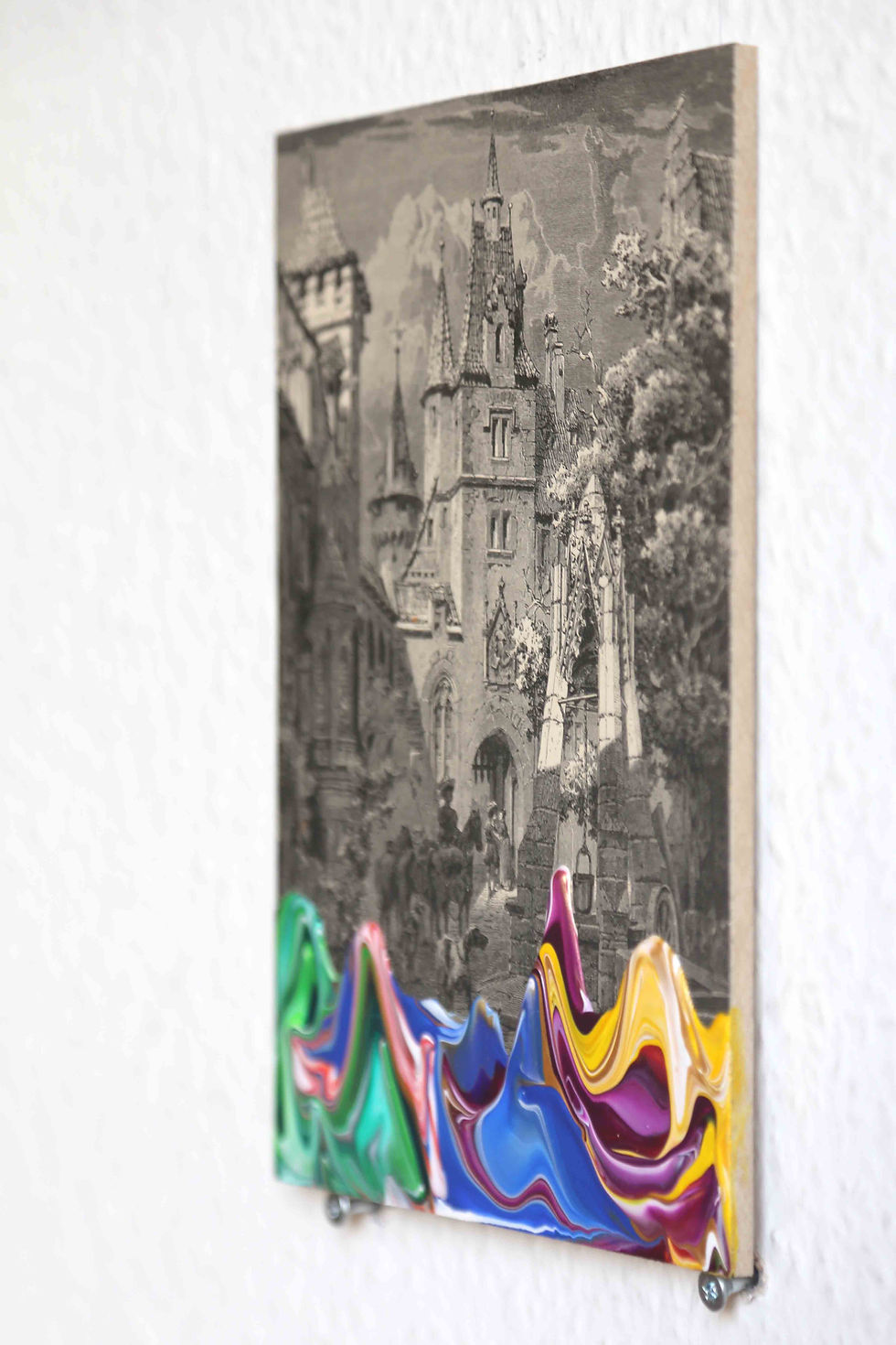 Thumbnail: Ehrenhof einer Hofburg - 16.3cm x 21.5cm - 2020