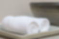 Rolled hotel towels