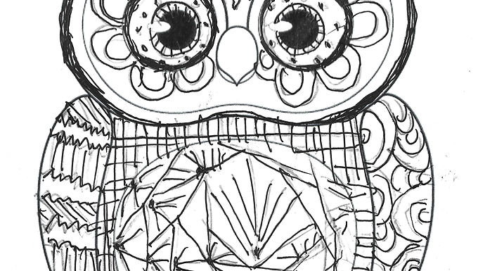 Zentangles Owl