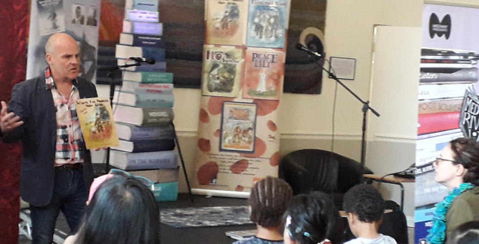 Illustrator Martin Impey talks to children about his books