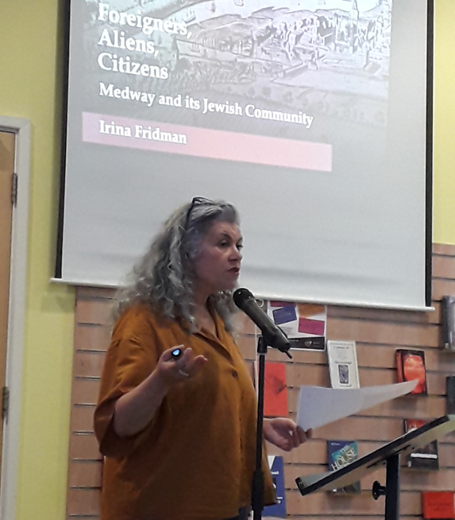Irina Fridman talked about her book about the history of Jewish people in Medway