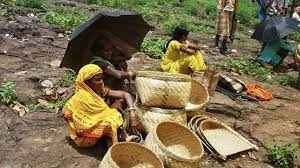Students gaining knowledge on creating baskets, learning traditional craftsmanship through hands-on activities.