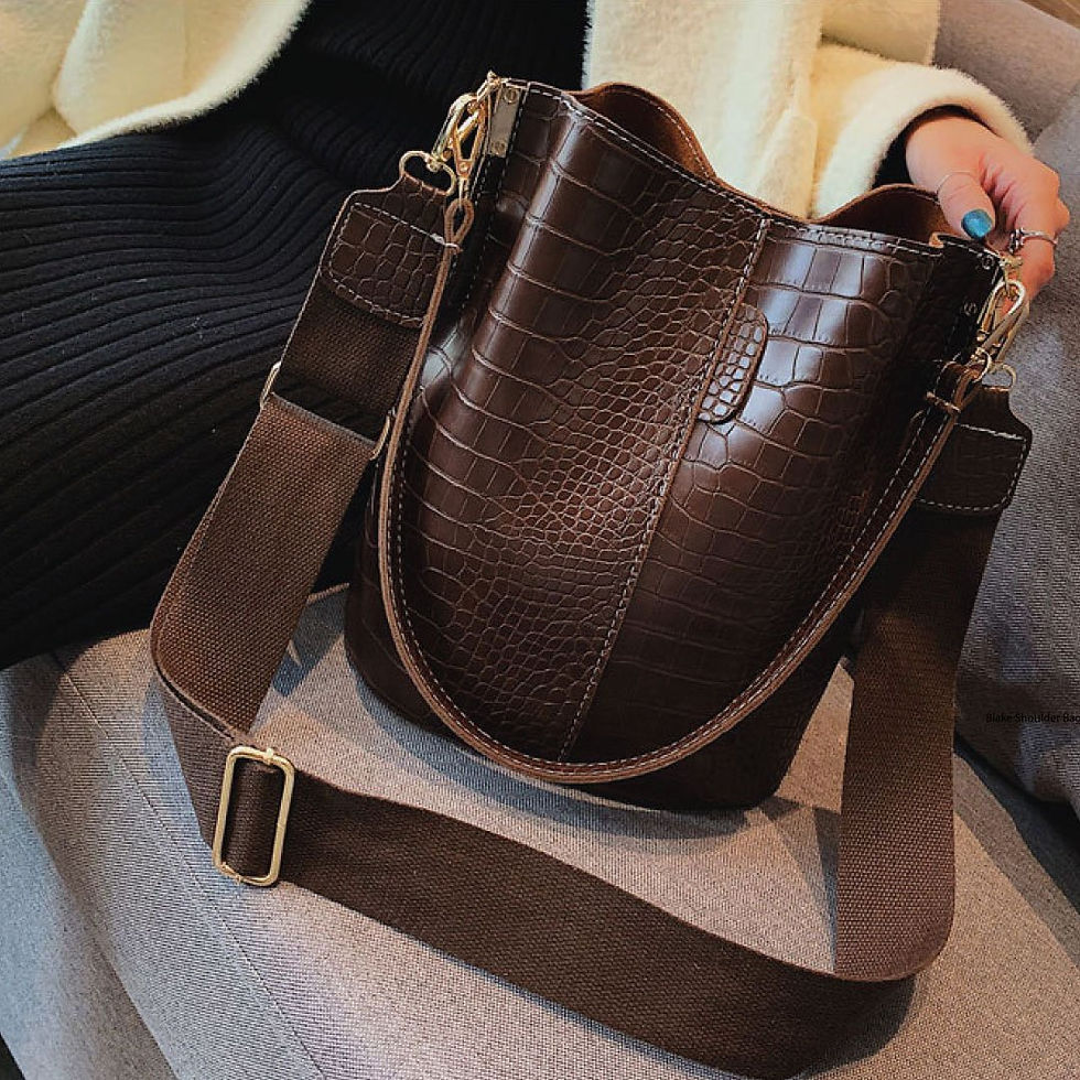 Miniatura: Blake Shoulder Bag -Chocolate Croc