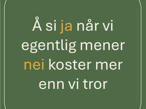 Å si ja når vi mener nei