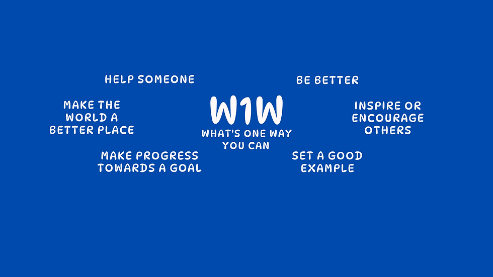 Introducing.... #WhatsOneWay