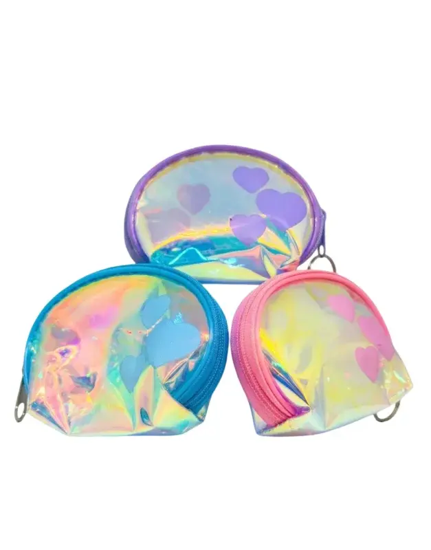 Assorted Glitter Zip Pouch Small