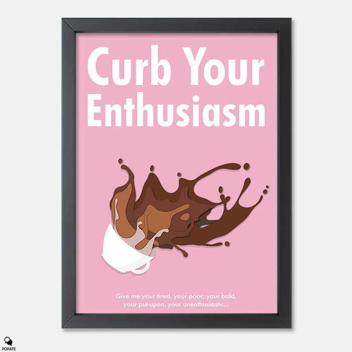 Curb Your Enthusiasm Minimalist Mini Framed Print