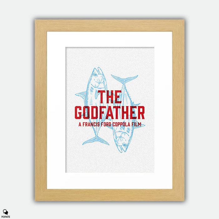 Thumbnail: The Godfather Minimalist Framed Print - Sicilian Message