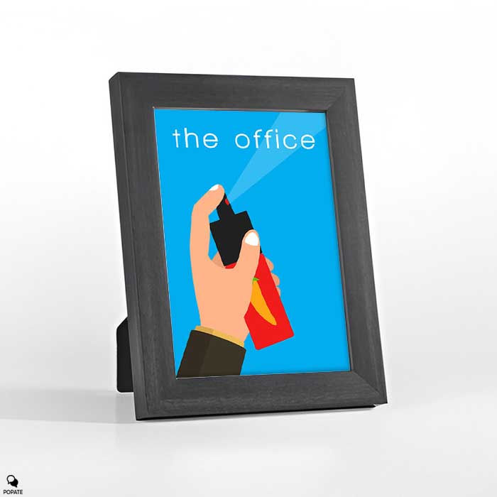 Thumbnail: The Office Minimalist Mini Framed Print - Pepper Spray