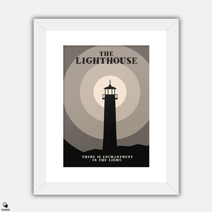 Thumbnail: The Lighthouse Minimalist Large Framed Print - Enchantment