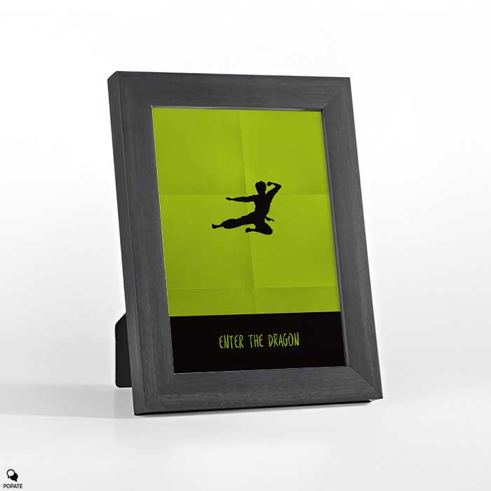 Thumbnail: Enter The Dragon Minimalist Mini Framed Print