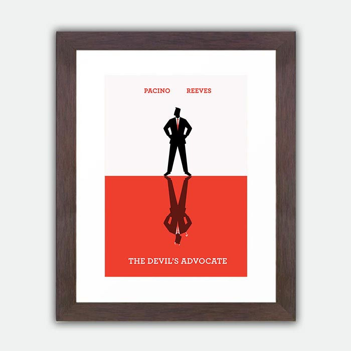 Thumbnail: The Devil's Advocate Minimalist Large Framed Print