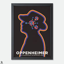 Oppenheimer Minimalist Mini Framed Print - Fission