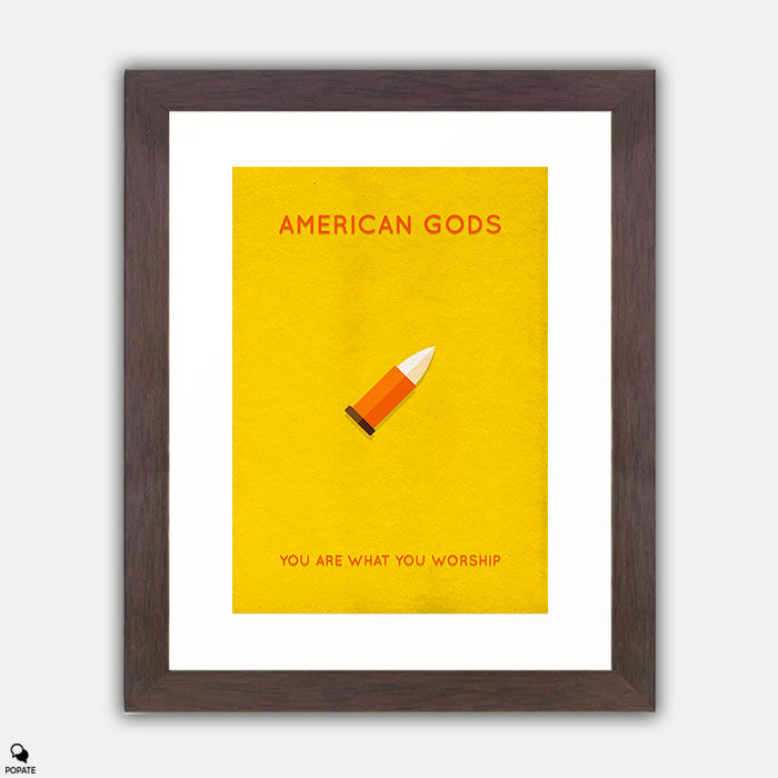 Thumbnail: American Gods Minimalist Large Framed Print - Vulcan