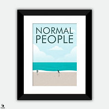 Normal People Minimalist Framed Print - Beach