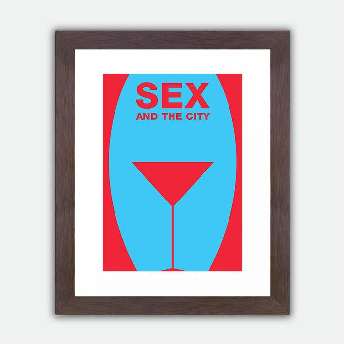 Thumbnail: Sex And The City Minimalist Large Framed Print