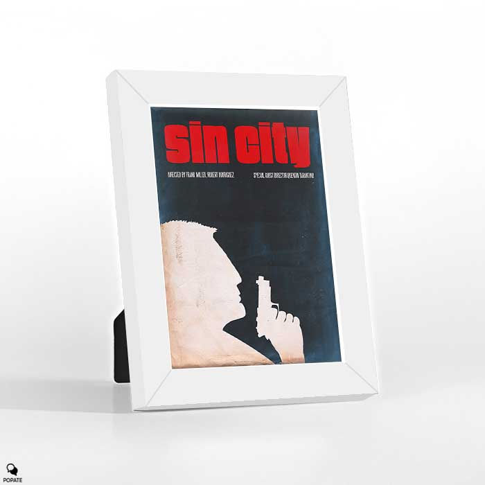 Thumbnail: Sin City Vintage Minimalist Mini Framed Print