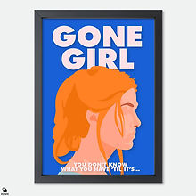Gone Girl Minimalist Mini Framed Print - Amy