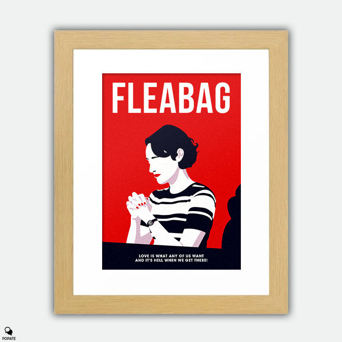 Thumbnail: Fleabag Minimalist Framed Print - Prayer