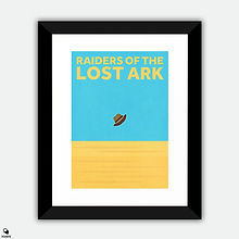 Raiders Of The Lost Ark Minimalist Large Framed Print