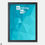 Thumbnail: Breaking Bad Minimalist Mini Framed Print - Blue Glass