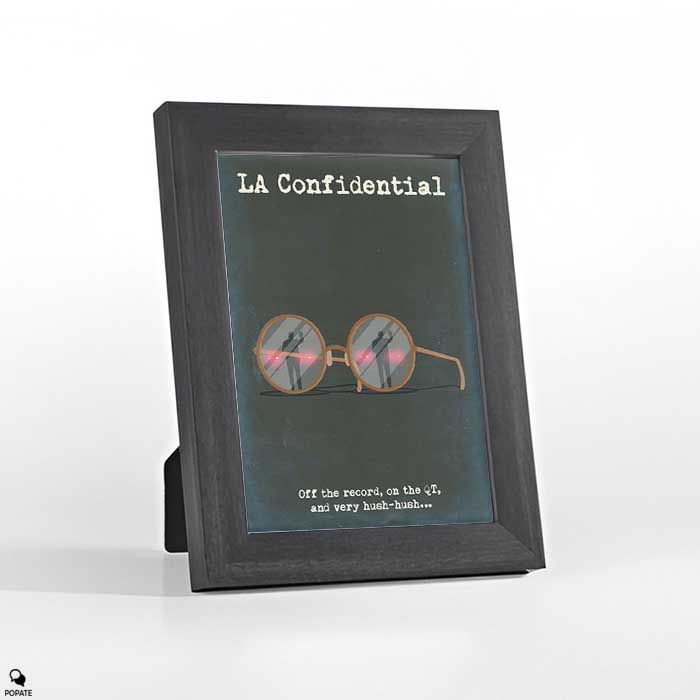 Thumbnail: L.A. Confidential Minimalist Mini Framed Print - Lose the glasses