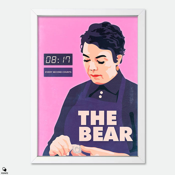 Thumbnail: The Bear Minimalist Mini Framed Print - Chef Terry