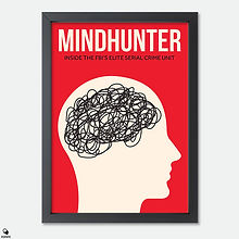 Mindhunter Minimalist Mini Framed Print - Crazy thinks
