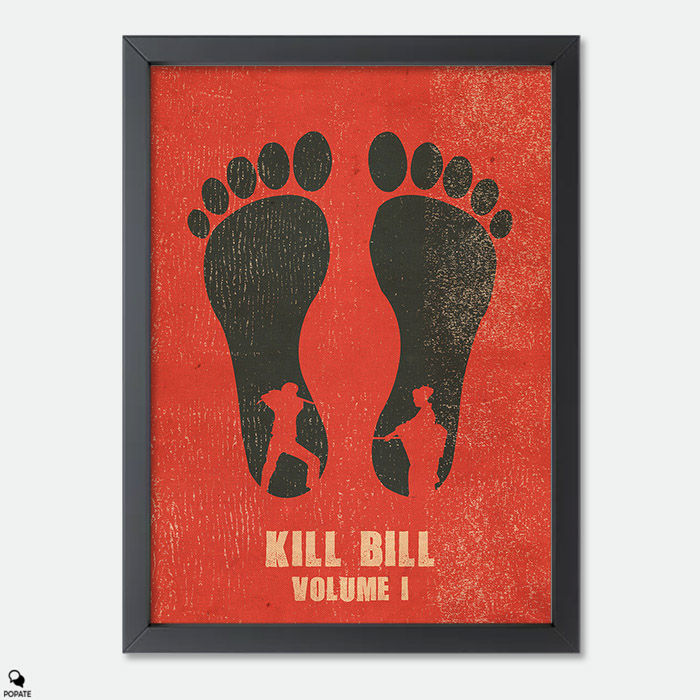 Kill Bill Vol. 1 Vintage Letterpress Mini Framed Print