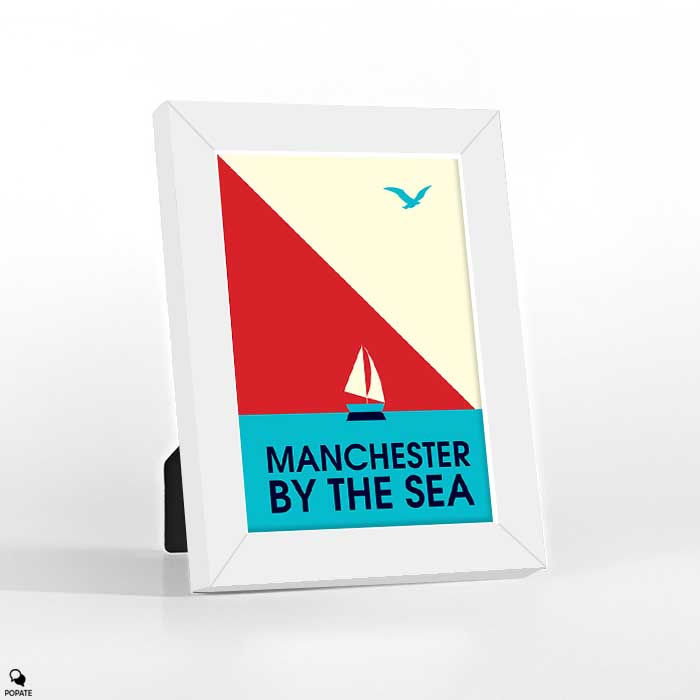 Thumbnail: Manchester By The Sea Minimalist Mini Framed Print - Flight