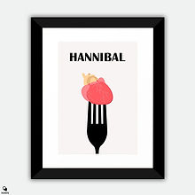 Hannibal Minimalist Large Framed Print - The Chesapeake Ripper
