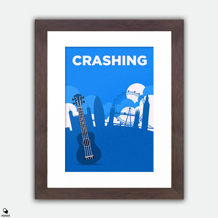 Thumbnail: Crashing Minimalist Large Framed Print