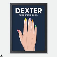 Dexter Minimalist Mini Framed Print - Ice Truck Killer