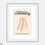 Thumbnail: Abbott Elementary Minimalist Large Framed Print - Step Ladder