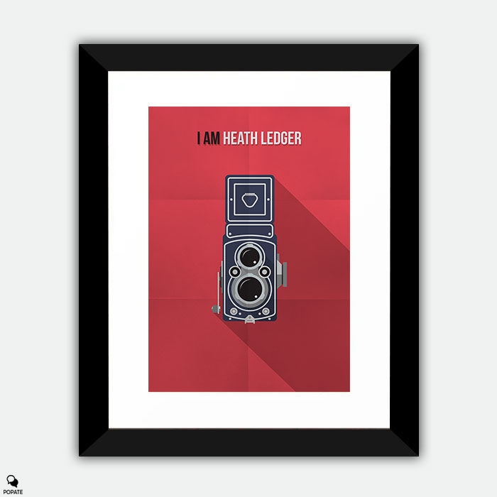 I Am Heath Ledger Minimalist Large Framed Print