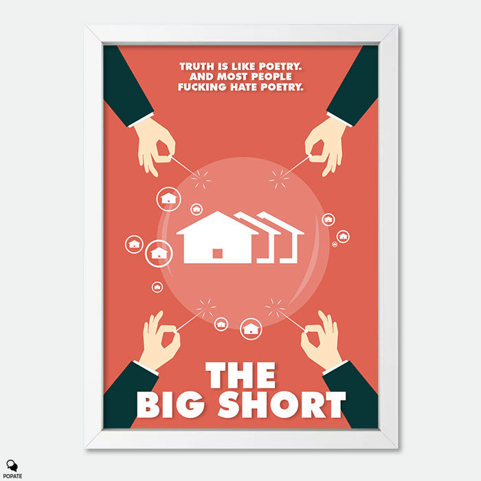 Thumbnail: The Big Short Minimalist Mini Framed Print - Bubble
