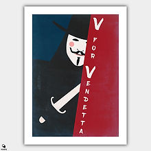 V for Vendetta Vintage Poster