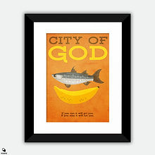 City of God Minimalist Framed Print - Goose