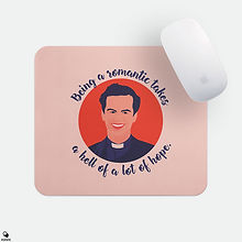 Fleabag Priest Alt Mouse Pad - Light