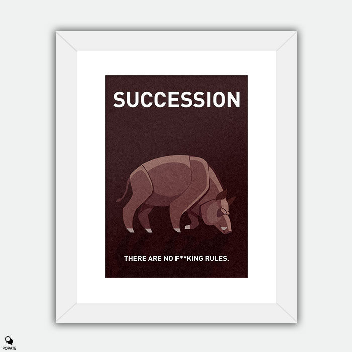 Thumbnail: Succession Minimalist Large Framed Print - Boar on the Floor