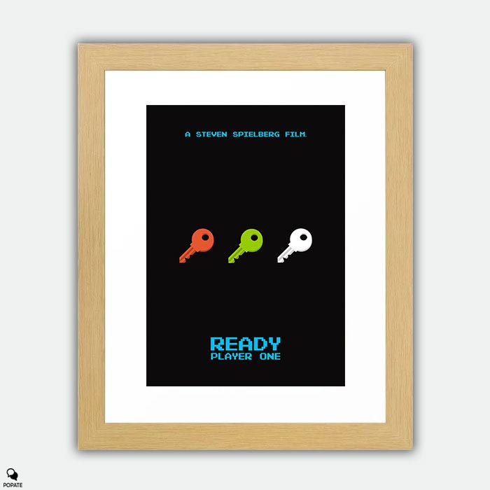 Thumbnail: Ready Player One Minimalist Large Framed Print