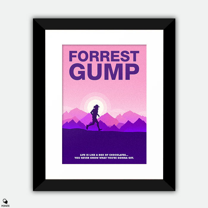 Forrest Gump Minimalist Framed Print