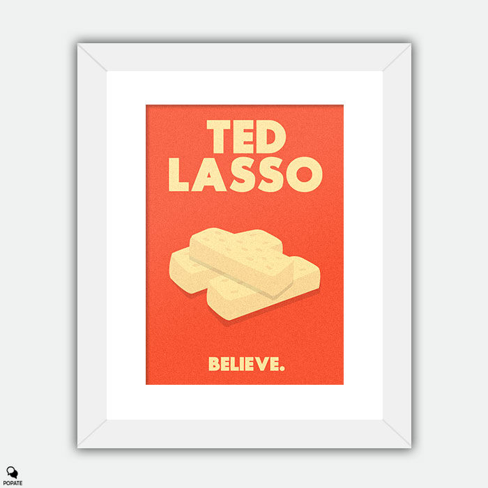 Thumbnail: Ted Lasso Minimalist Large Framed Print - Biscuits with the Boss