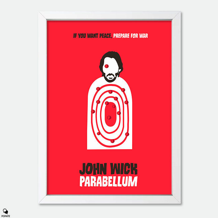 Thumbnail: John Wick Parabellum Minimalist Mini Framed Print
