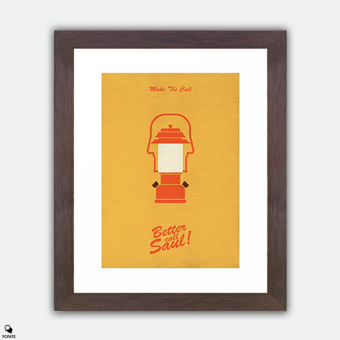 Thumbnail: Better Call Saul Minimalist Framed Print - Lamp