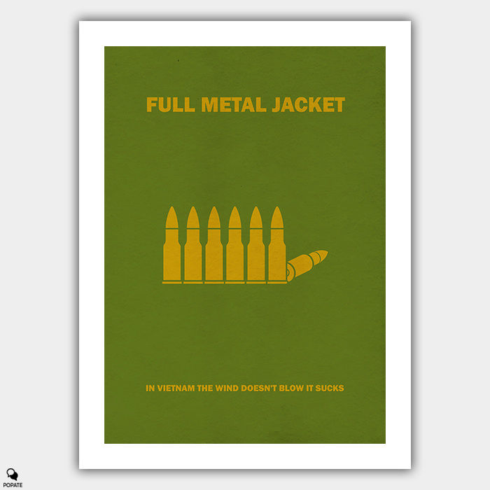 Full Metal Jacket Minimalist Poster - Bullets