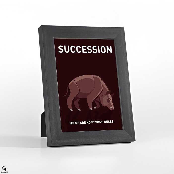 Thumbnail: Succession Minimalist Mini Framed Print - Boar on the Floor