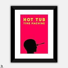 Hot Tub Time Machine Minimalist Large Framed Print