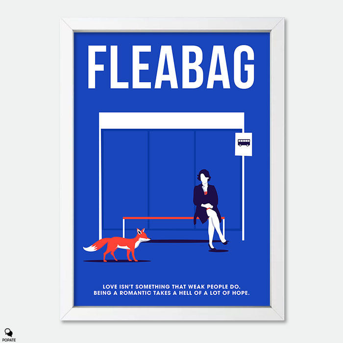 Thumbnail: Fleabag Minimalist Mini Framed Print - Foxes